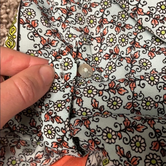 Lulus Boho Print Orange Button Romper Jumpsuit - Picture 9 of 11